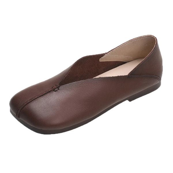 Mocassins Femme Rétro en Cuir Synthétique