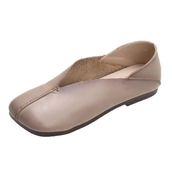 Mocassins Femme Rétro en Cuir Synthétique