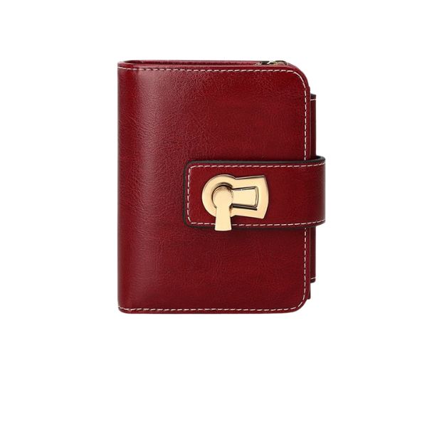 Portefeuille Court Femme Antivol RFID en Cuir PU