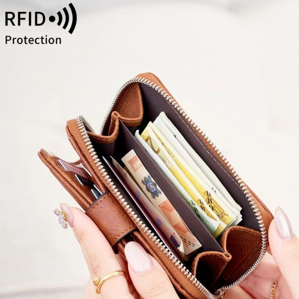 Portefeuille Court Vintage RFID