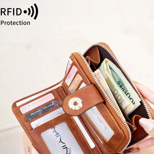 Portefeuille Court Vintage RFID