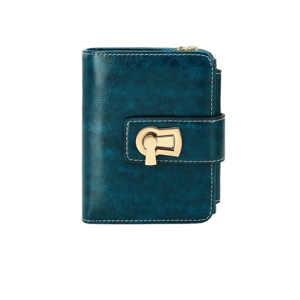 Portefeuille Court Femme Antivol RFID en Cuir PU