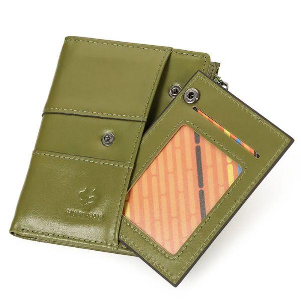 Portefeuille en Cuir Véritable avec Protection RFID pour Femme