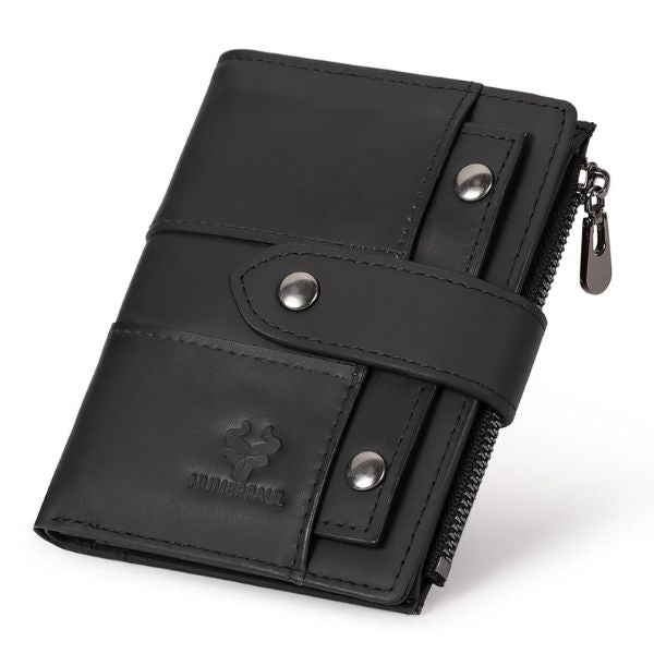 Portefeuille en Cuir Véritable avec Protection RFID pour Femme