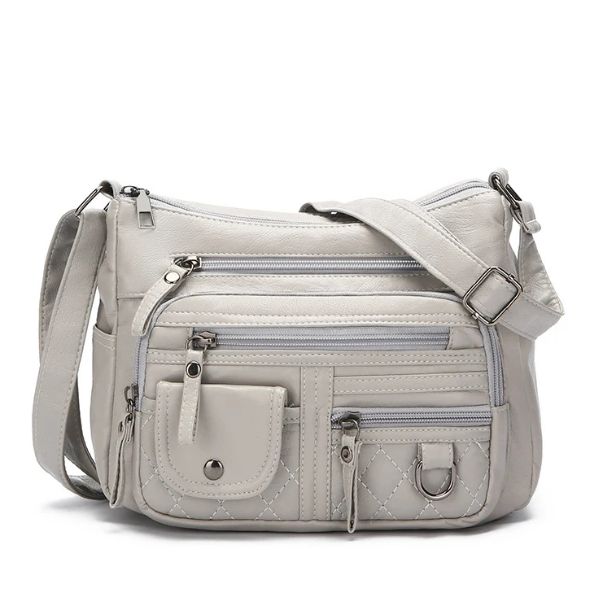 Sac Bandoulière Multi-Poches Style Décontracté