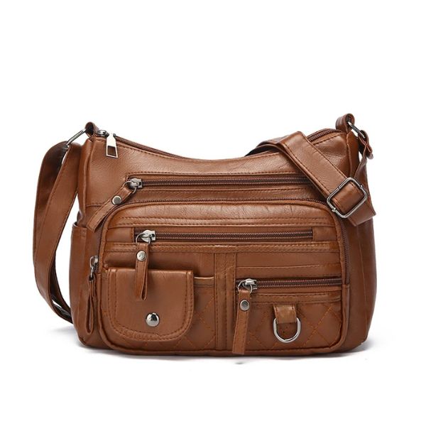Sac Bandoulière Multi-Poches Style Décontracté