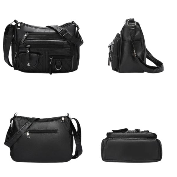Sac Bandoulière Multi-Poches Style Décontracté