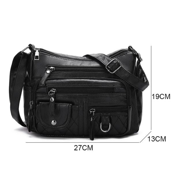 Sac Bandoulière Multi-Poches Style Décontracté
