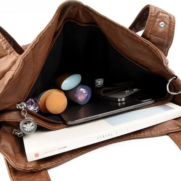 Sac Cabas Femme en Cuir Véritable Souple – Grande Capacité