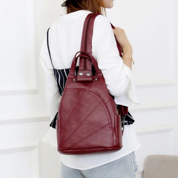 Sac à dos Femme en Cuir Véritable – Style Urbain & Tendance