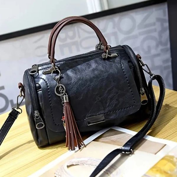 Sac à Main Tendance avec Pompon