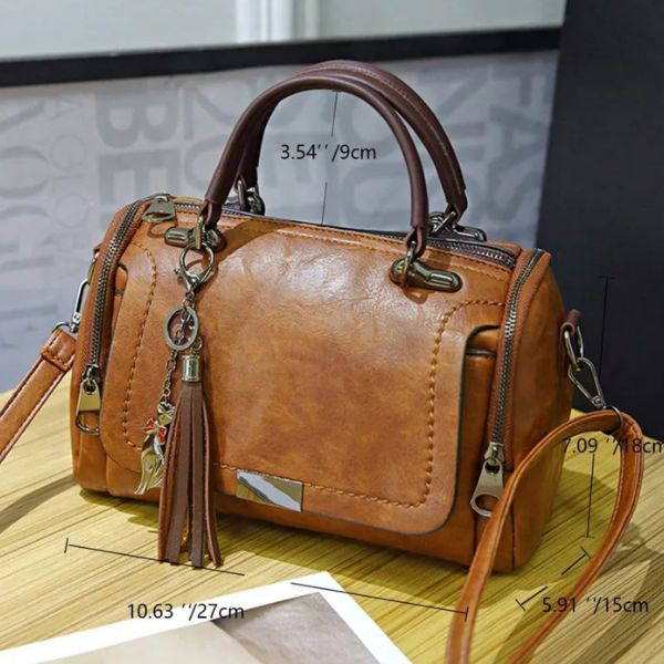 Sac à Main Tendance avec Pompon