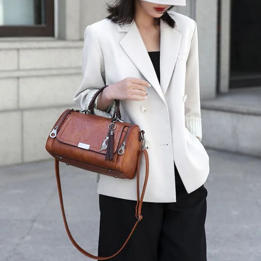 Sac à Main Tendance avec Pompon