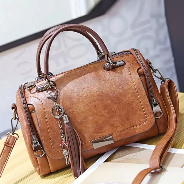 Sac à Main Tendance avec Pompon