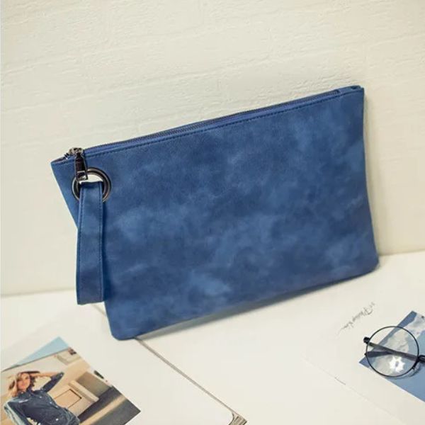 Pochette Minimaliste en Cuir PU