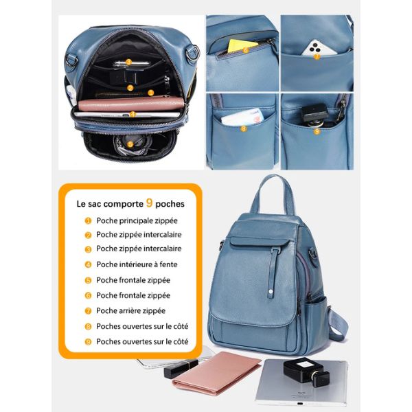 Sac à Dos en Cuir Élégance Classique