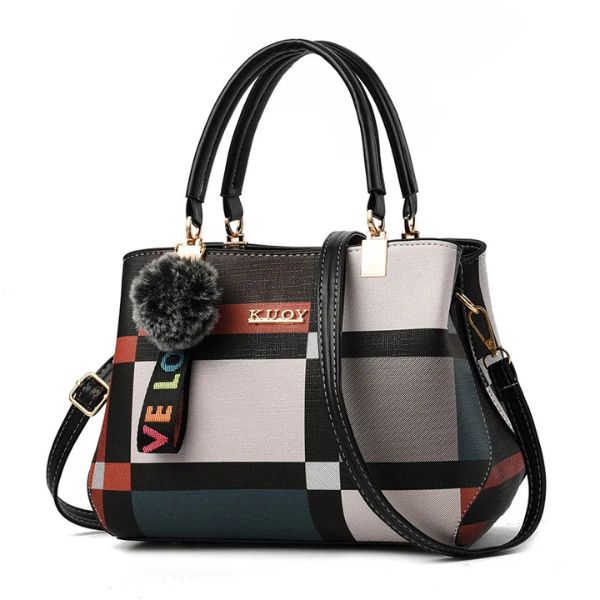 Sac à Main à Carreaux Élégant