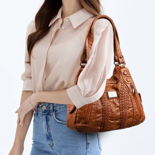 Sac à Main Souple en Cuir Véritable