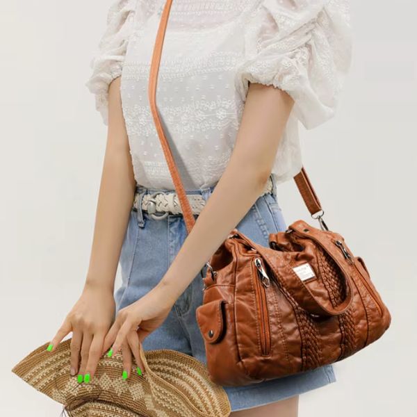 Sac à Main Souple en Cuir Véritable