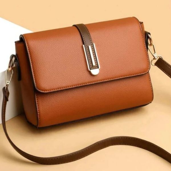 Sac Bandoulière Compact en Cuir PU