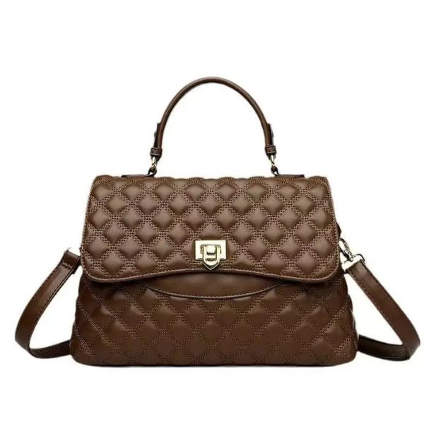 Sac à Main Matelassé en Cuir avec Bandoulière