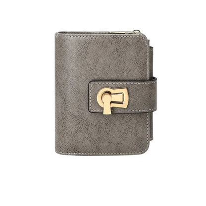 Portefeuille Court Femme Antivol RFID en Cuir PU