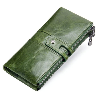 Portefeuille Long en Cuir Véritable