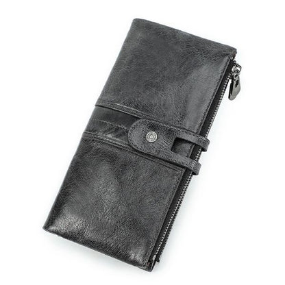 Portefeuille Long en Cuir Véritable