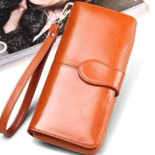 Portefeuille Vintage Longue à Fermeture Zip