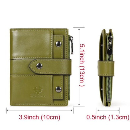 Portefeuille en Cuir Véritable avec Protection RFID pour Femme