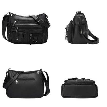 Sac Bandoulière Multi-Poches Style Décontracté