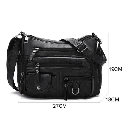 Sac Bandoulière Multi-Poches Style Décontracté