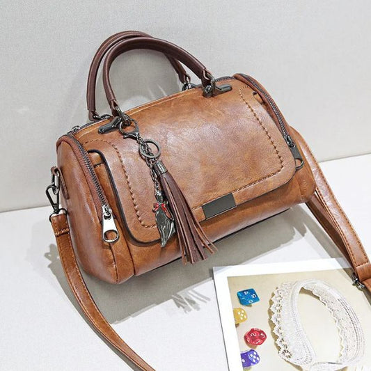 Sac à Main Tendance avec Pompon