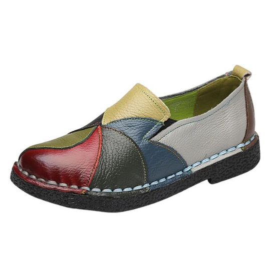 Mocassins en Cuir Véritable Confort Antidérapants