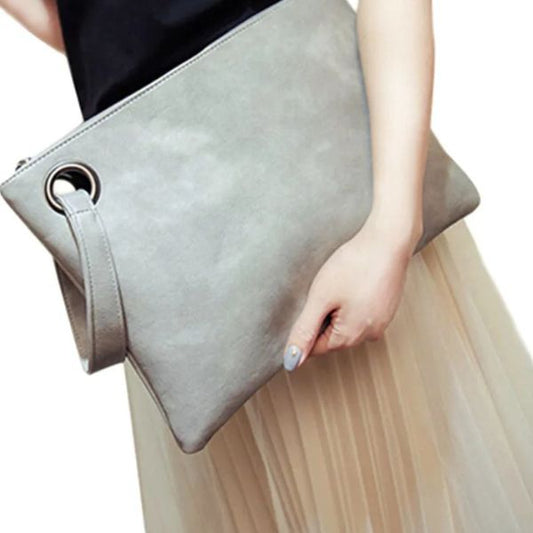 Pochette Minimaliste en Cuir PU
