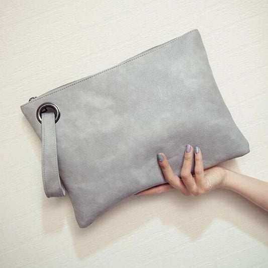 Pochette Minimaliste en Cuir PU