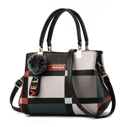 Sac à Main à Carreaux Élégant